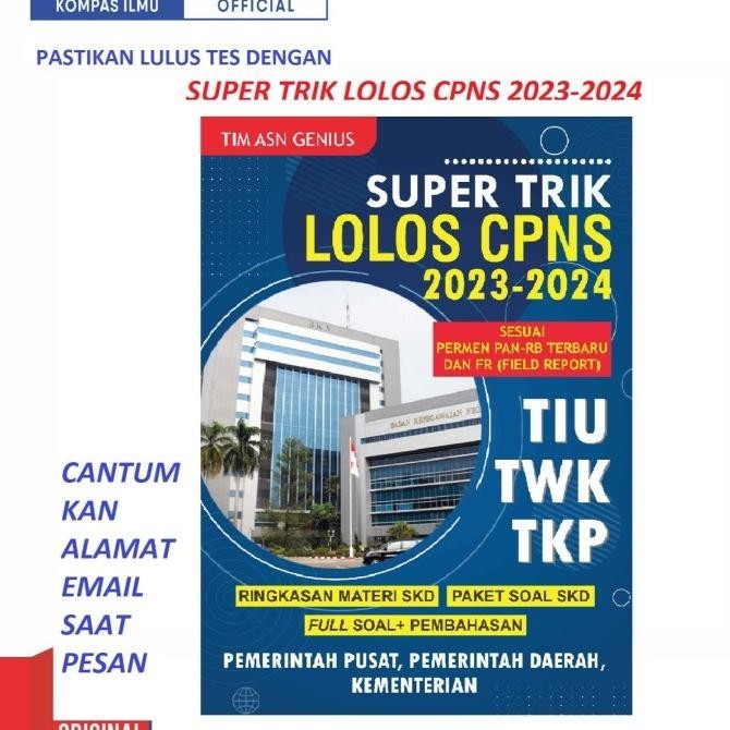

SUPER TRIK LOLOS CPNS 2023-2024 E-book Sesuai PERMENPAN RB Terbaru