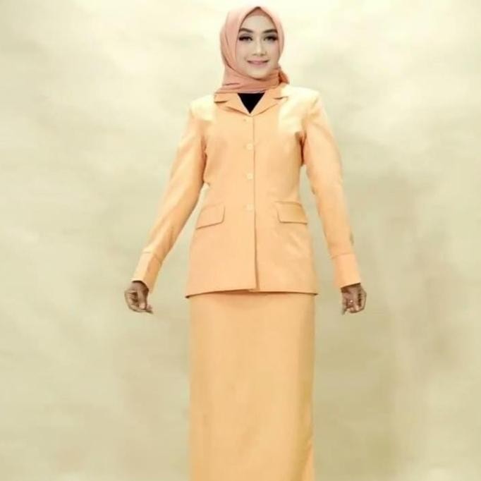 Stelan Blazer Baju Seragam Dharma Wanita Size Xs-5L