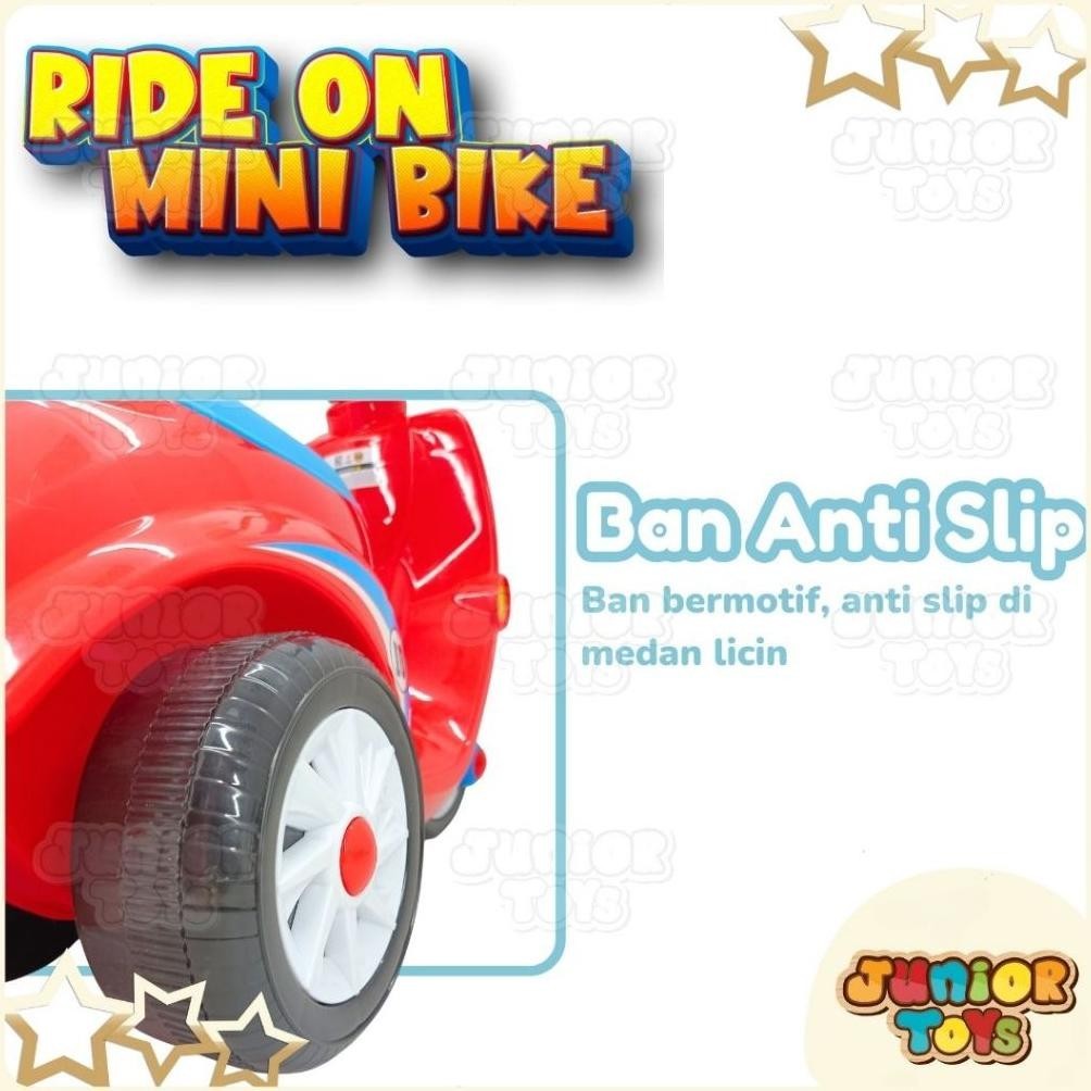 BDG Mainan Motor Anak Mini Bike Vespa Motoran Dorong Sepeda Plastik Ride On Toys TERLARIS