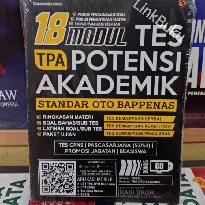 

Buku 18 Modul Tes TPA Potensi Akademik Standar OTO Bappenas Tes cpns