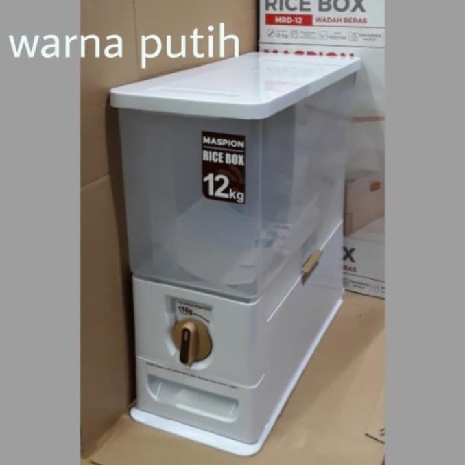 Rice box maspion 12kg wadah beras tempat beras