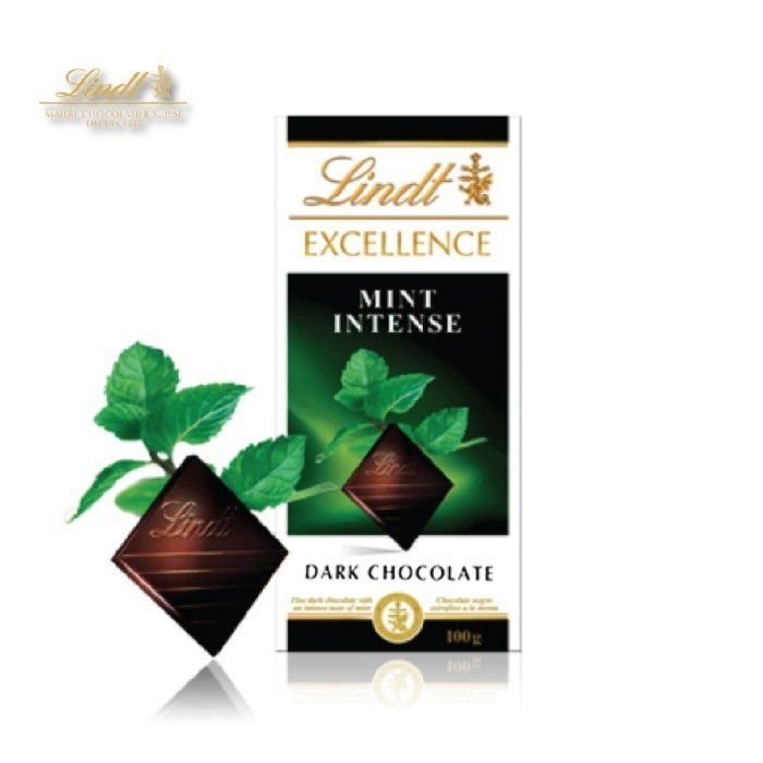 

LINDT EXCELLENCE MINT INTENSE DARK CHOCOLATE 100GR