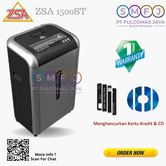 

ZSA 1500ST 1500 ST Mesin Penghancur Kertas Paper Shredder GARANSI