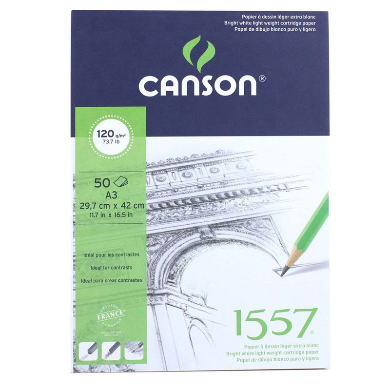 

Canson 1557-Ja Sketch 50Sheets A3 120G