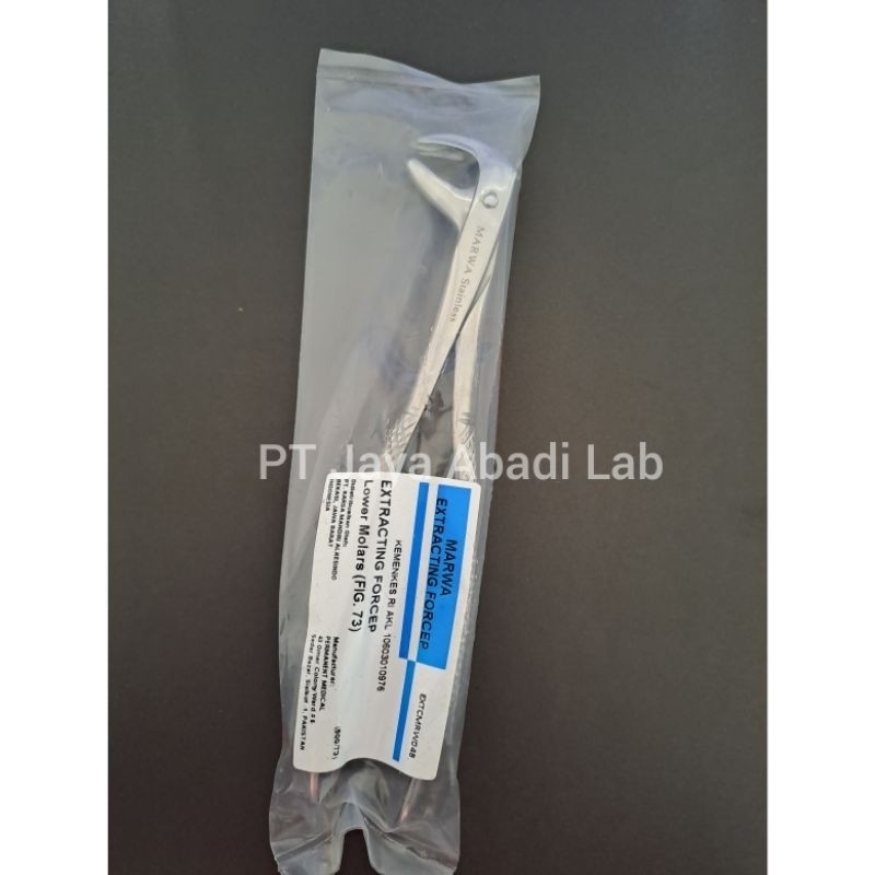 dental tang cabut gigi mahkota posterior molar geraham rahang bawah