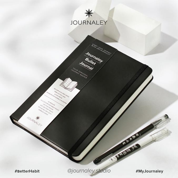 

Journaley Bullet Journal Notebook Planner A5 150 Gsm | Onyx Night