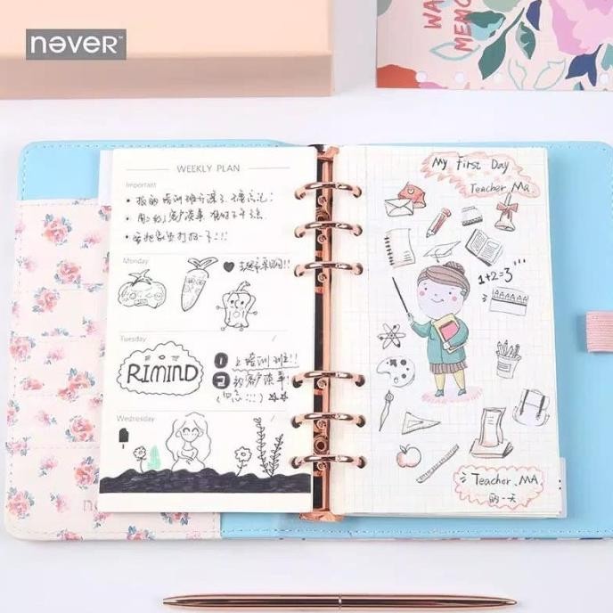 

Buku Notebook / Catatan / Agenda / Binder 6 Ring A5 / A6