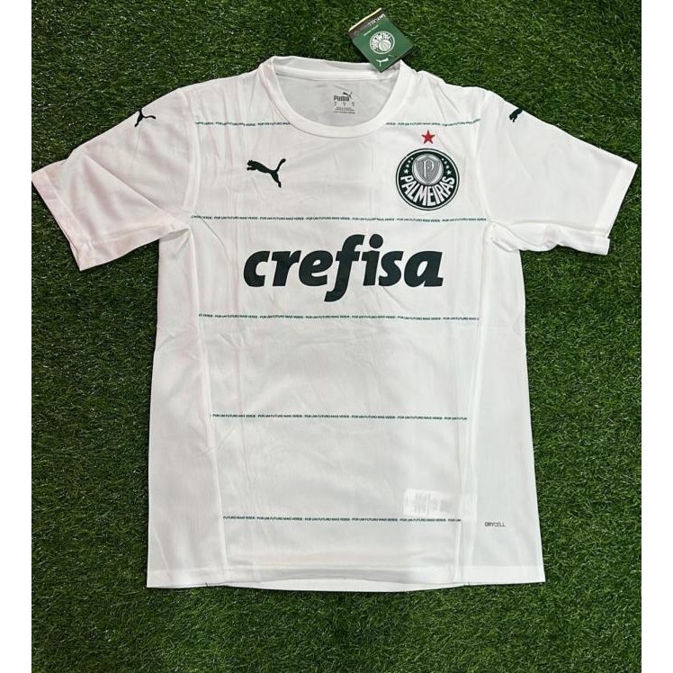 (Cod) ( Obral ) Jersey Bola Palmeiras Putih Polos Grade Ori Original