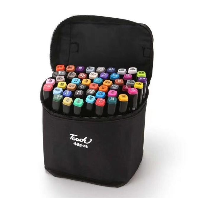 

Touch Art Marker Set 48 - Spidol Warna Anak Menggambar Sketsa Dua Sisi