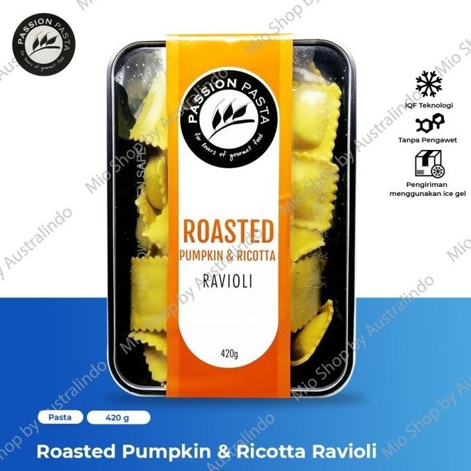 

New Frozen - Passion - Pasta - Roasted Pumpkin & Ricotta Ravioli 420G