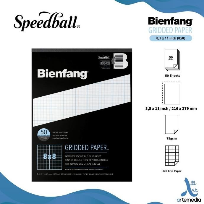 

Kertas Gambar Speedball Bienfang 8,5X11 Inch Grid Paper Pad