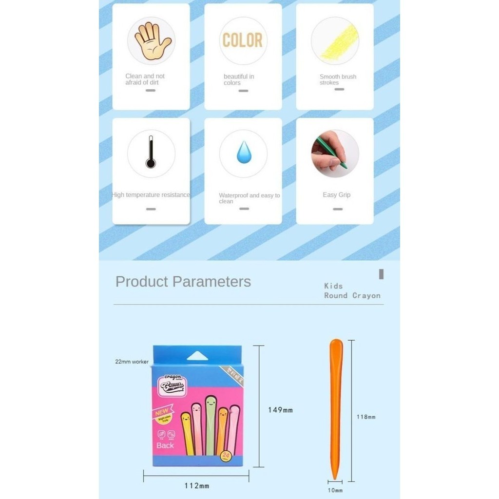 

Crayon Triangle - Waterproof - Crayon Triangle Waterproof Ti - 24Pcs