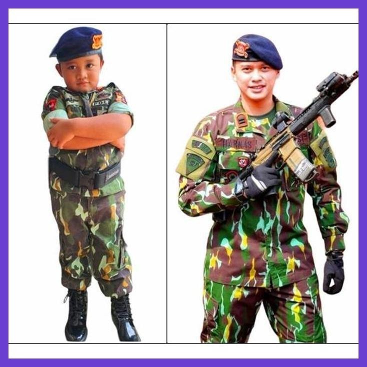 New Baju Polisi Anak Brimob Loreng Kostum Brimob Loreng Baju Profesi Brimob Anak Loreng Gagah