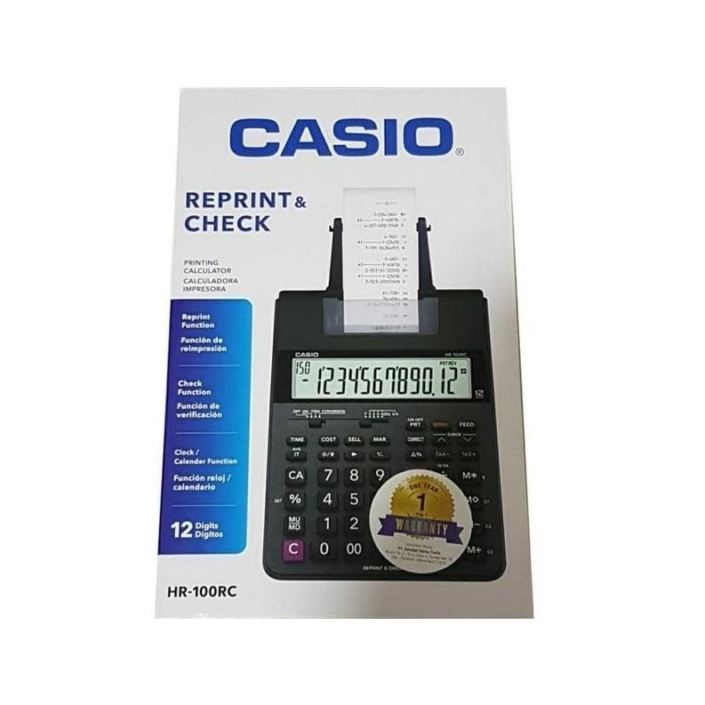 

readyy!!! jual kalkulator calculator mesin hitung casio portable printer hr - 100 rc hr100rc hr 100rc