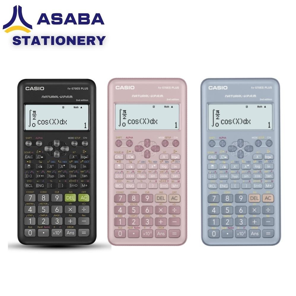 

promooo baru asaba stationery - kalkulator sekolah/kuliah casio fx-570es plus