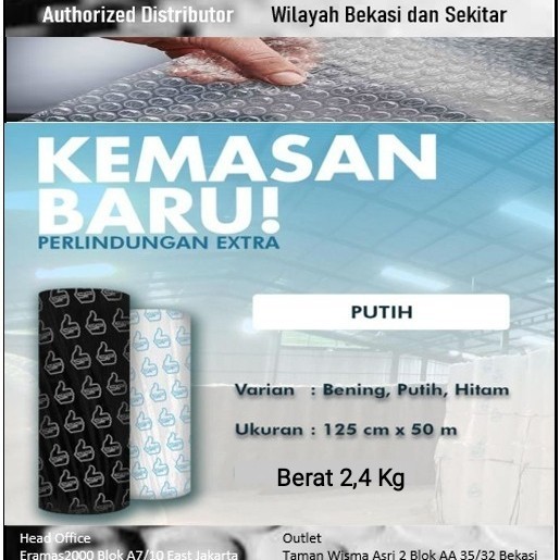 

Terbaru Bubble Wrap 1 Roll 125 Cm X 50 M Promo Terlaris