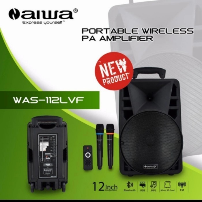 Speaker Karaoke Bluetooth Aiwa Was-112F
