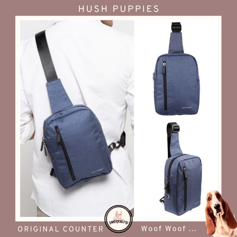 HP14 - CHEST BAG HUSH PUPPIES PRIA TAS PUNGGUNG ORIGINAL COUNTER