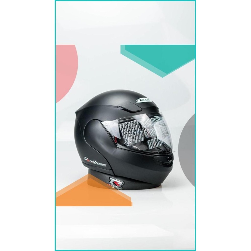 HELM MOTOR ZEUS 3000A MATT BLACK HELM MODULAR IMPORT ORI SNI 13m4yZ4 s