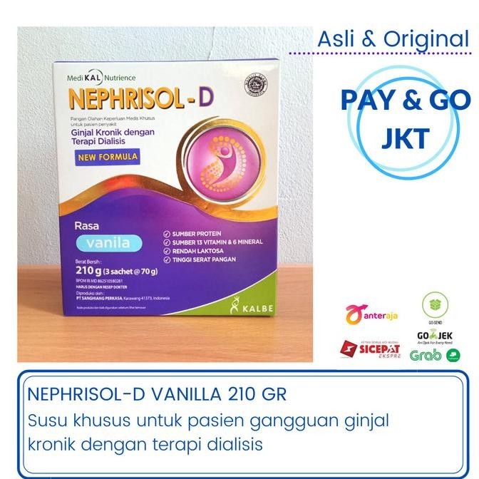 

SUSU GINJAL NEPHRISOL D-231 GR (NUTRISI KHUSUS PASIEN GINJAL KRONIK) H24S