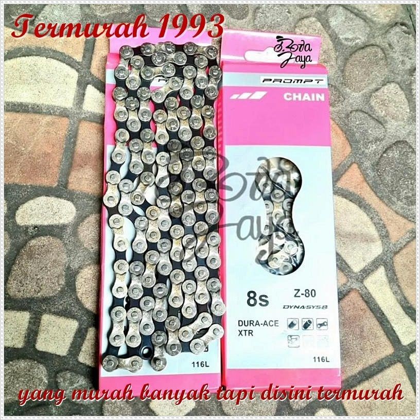RANTAI CHAIN MTB 8 Speed 8sp PROMPT SILVER Sparepart Sepeda Termurah