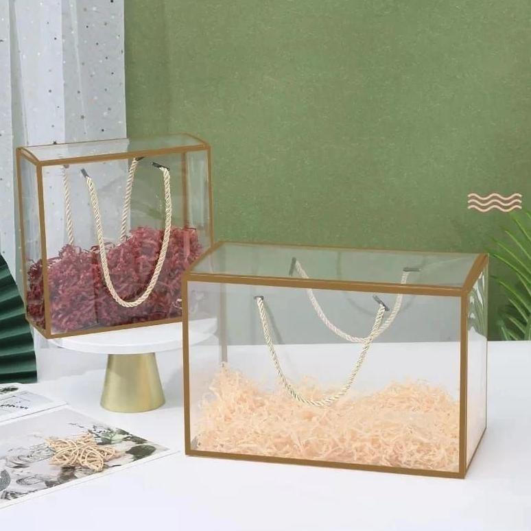 

SALE 5pcs Gift Box Mika/Kotak Mika Polos Dengan List gub-103