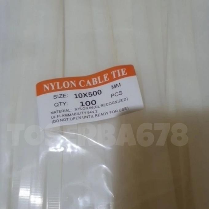 

Kabel Ties Nylon Cable Tie 10 x 500 mm ( Lebar 1 CM x Panjang 50 CM )