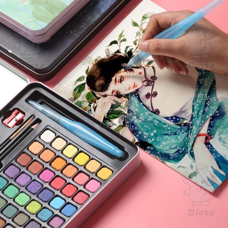 

Eh76 BIAZE 36/48 Watercolor Paint Set Warna Solid Alat Cat Air (Termasuk Kuas dan Kertas Gambara) Sale