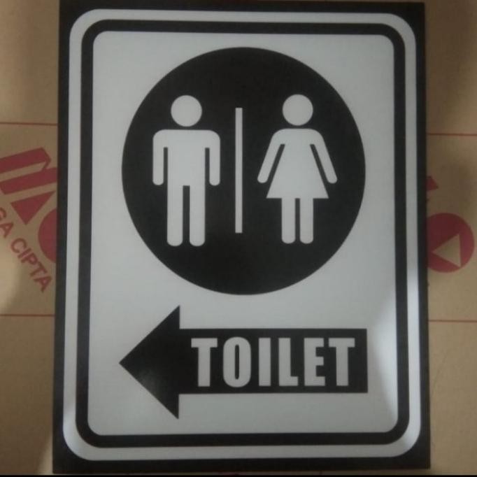 

stiker AKRILIK 20X25CM TOILET COSTOM sign rambu