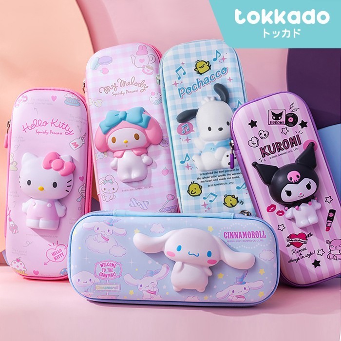 

Terlaris TOKKADO Sanrio Squishy Pencil Case Original Kotak Pensil Anak Lucu SALE