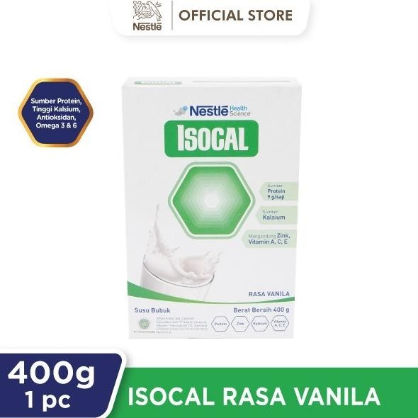 

NESTLE ISOCAL Susu Bubuk Keluarga Vanila Kotak 400g