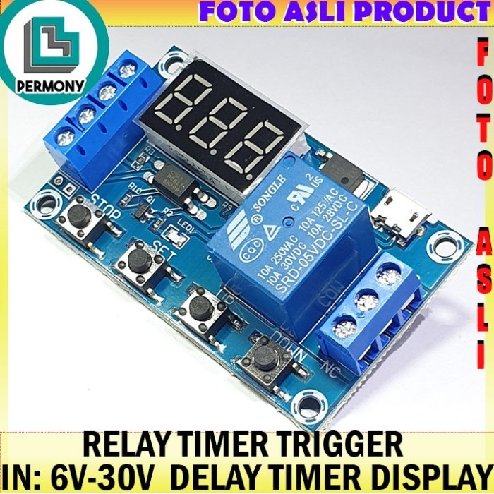 Relay Timer Display DC 6V~30V Module Switch Control