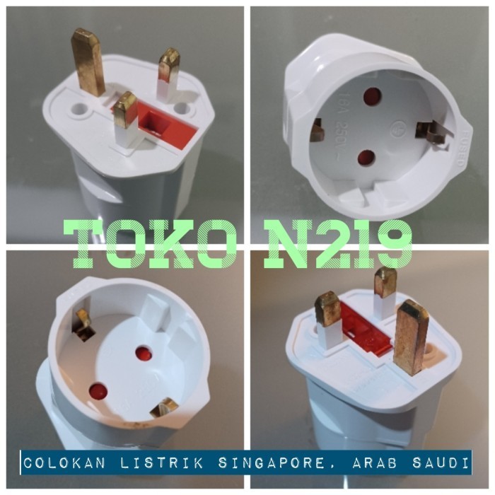 Colokan Konverter kaki 3 (colokan AC) ke kaki 2 alat listrik Indonesia