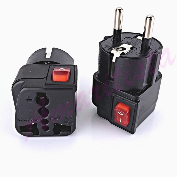 Steker Arde Over / Adapter / adaptor Universal Wonpro + Saklar On/Off