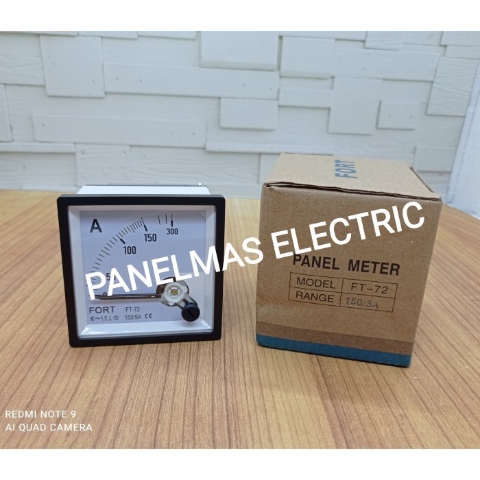 Ampere meter / Amperemeter Analog Jarum Merk Fort via CT