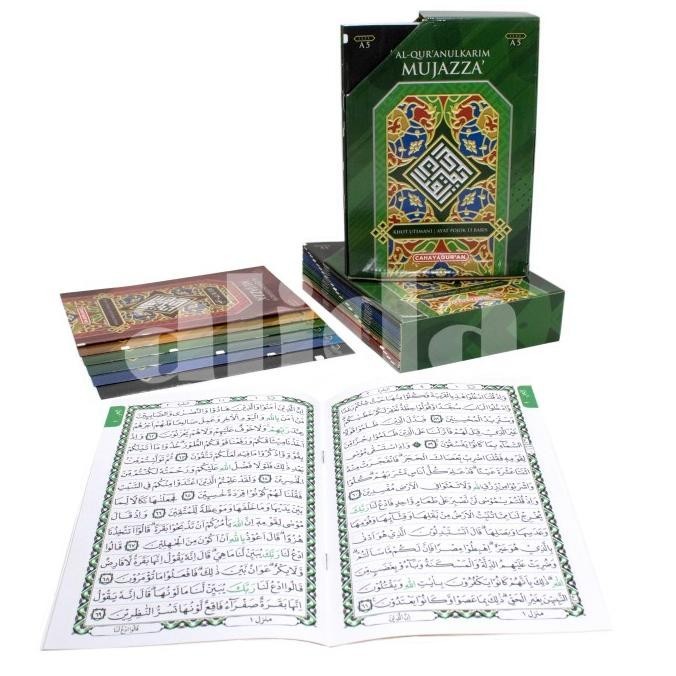 

Alquran Per Juz Utsmani Mujazza UkA5 isi 30 Juz Al-Quran Mujaza PerJuz