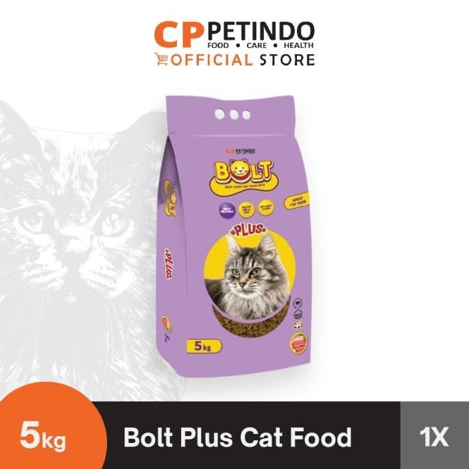 SALE  Bolt Plus Makanan Kucing Tuna Flavor Dry Food Adult Cat - 5kg