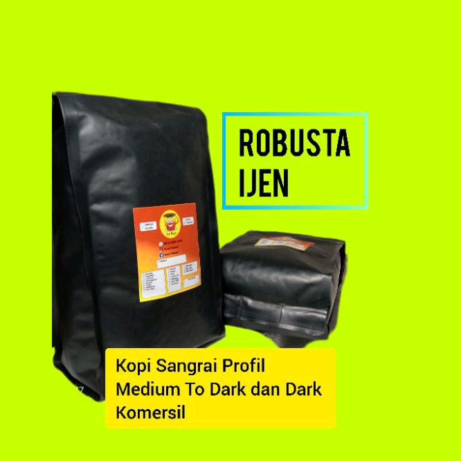 

Kopi Bubuk Robusta Ijen 1 Kg Medium To Dark Kopi Giling/Kopi Bubuk/Kopi Sangrai/Roastedbean Termurah Terlaris Terenak