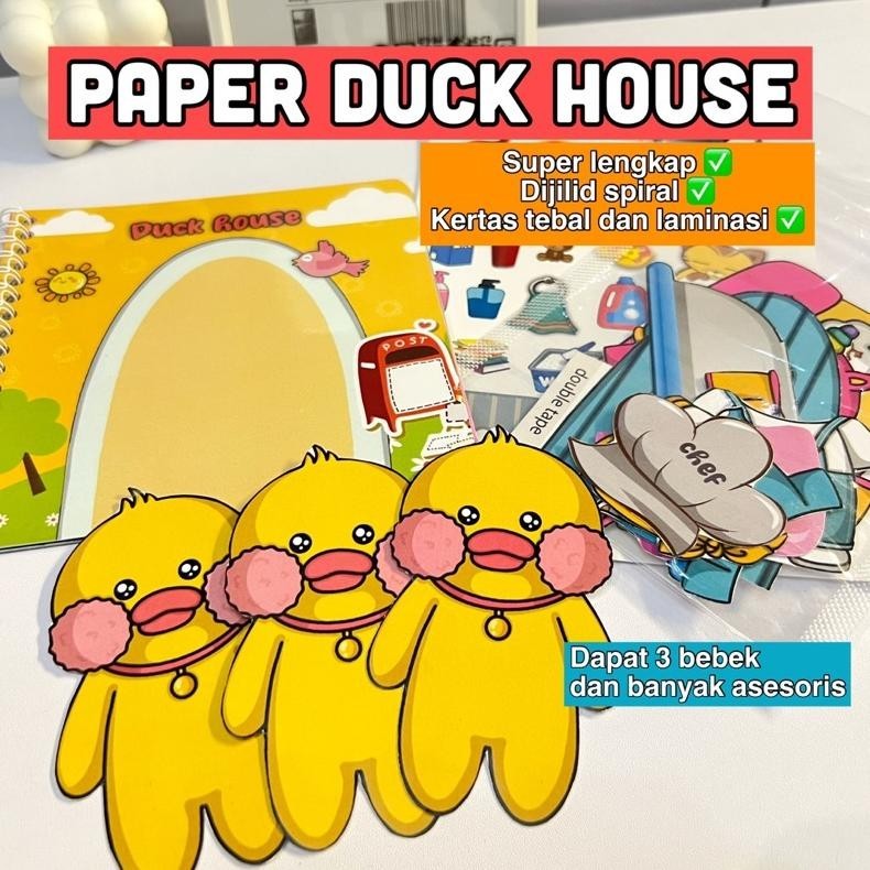 Promo Paper Duck House Book Rumah Bebek Buku Mainan Edukasi Anak Kms744