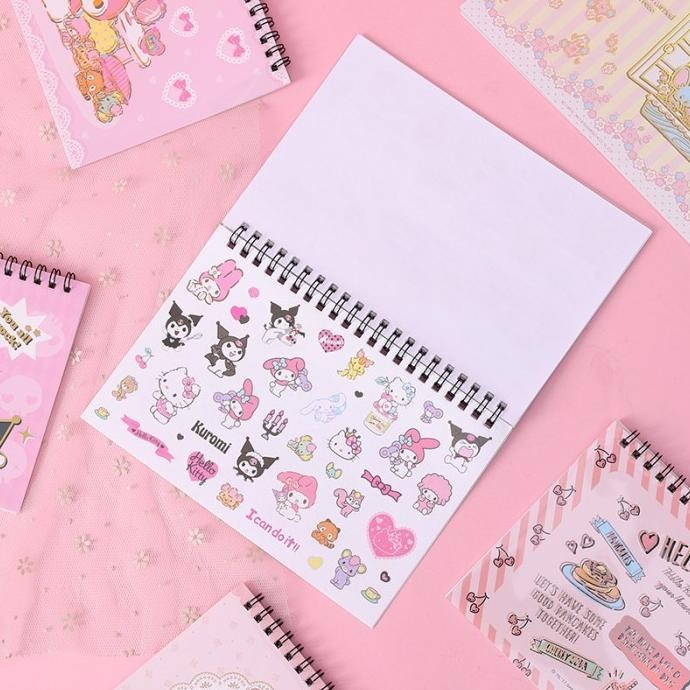 

OLH - Buku Stiker PET Kuromi Kitty Cinamorol Kado Souvenir Mainan Edukasi TERLARIS
