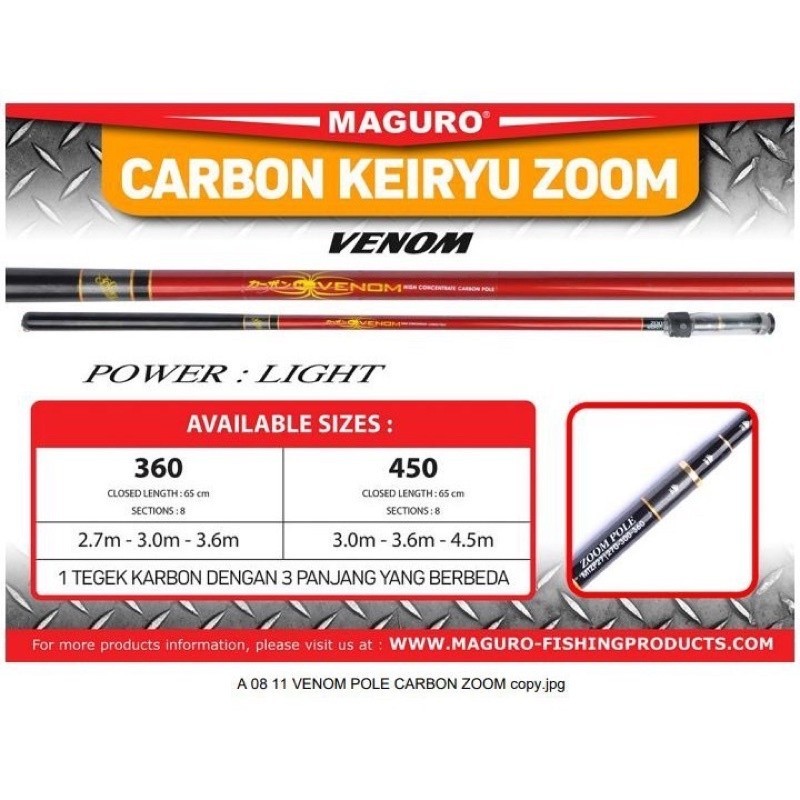 [NEWLAUNCHING] JORAN l ROD JORAN l Joran Tegek Maguro Venom Zoom Pole 360 405 Carbon Action Sesitive