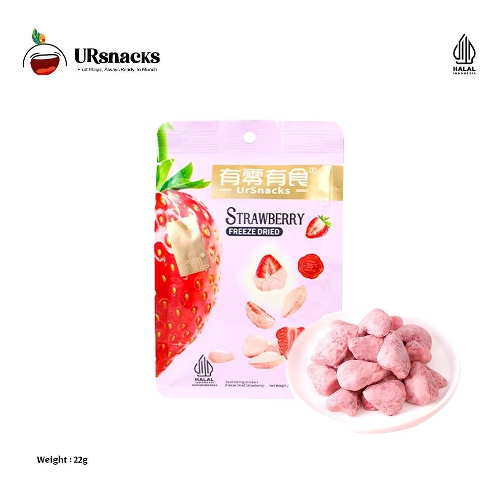 

URSNACKS Freeze Dried Strawberry - Snack Keripik Buah Stroberi