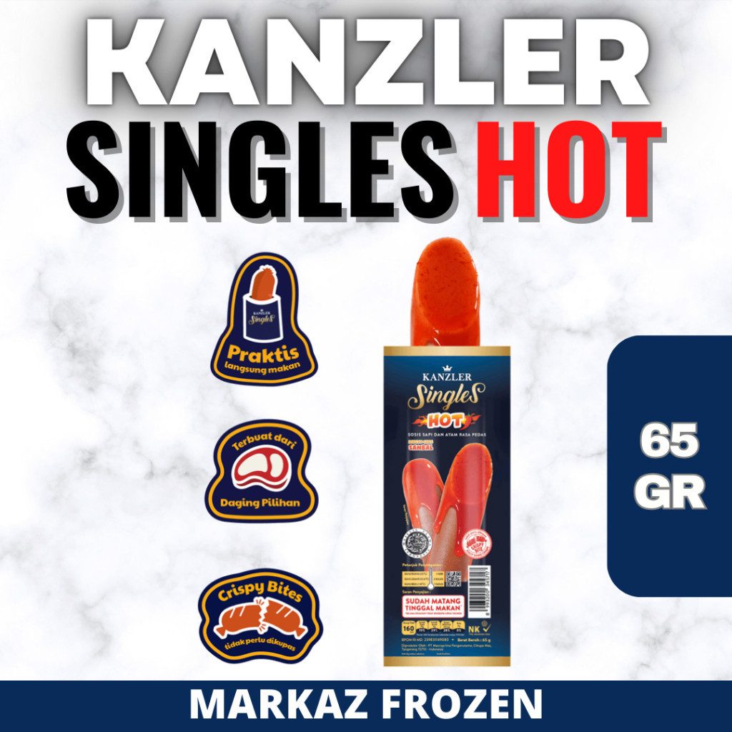 

KANZLER SINGLES SOSIS HOT 65GR (120/Q)