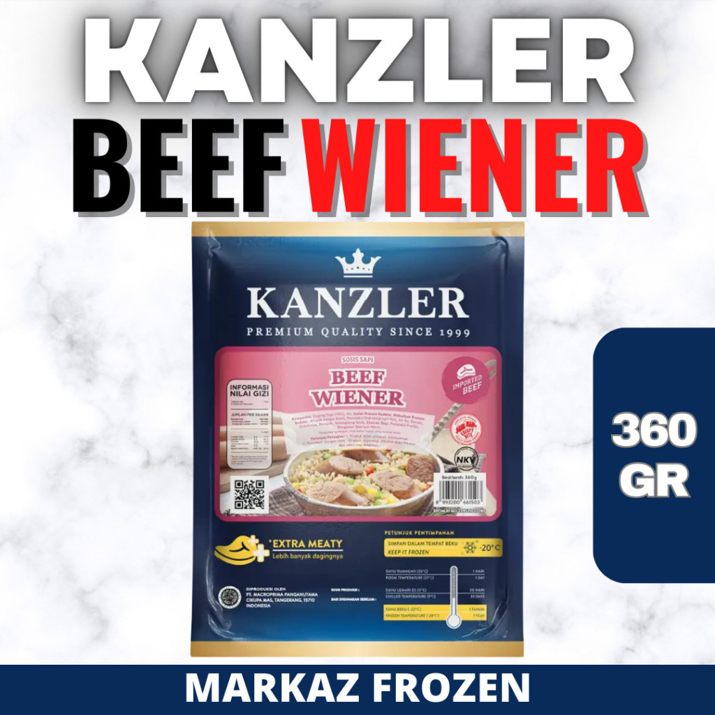 

KANZLER BEEF WIENER 360GR (20/Q)