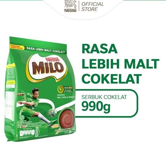 

NESTLE MILO Activ-Go Minuman Susu Coklat Pouch 990g