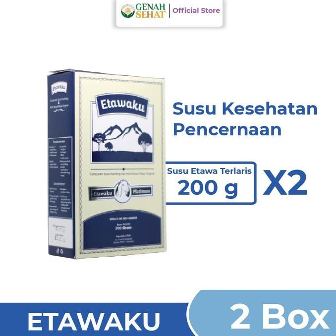

ETAWAKU PLATINUM Susu Etawa Terlaris Atasi Nyeri Tulang 2 Box