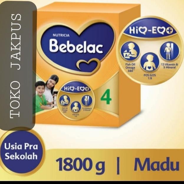 

BEBELAC 4 HIQ-EQ Susu Pertumbuhan Madu Box - 1800gr GMM