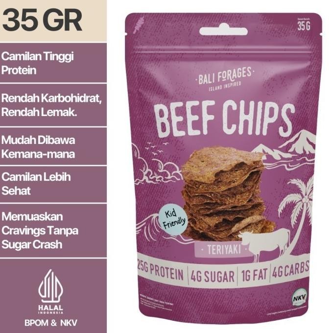 

Beef Chips Teriyaki Crispy Bali Forages Keripik Daging Sapi Krispi