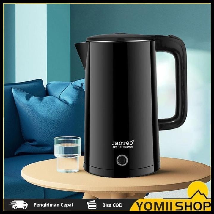 1500 WATT TEKO LISTRIK PEMANAS AIR ELECTRIC KETTLE BOILING WATER 2.5