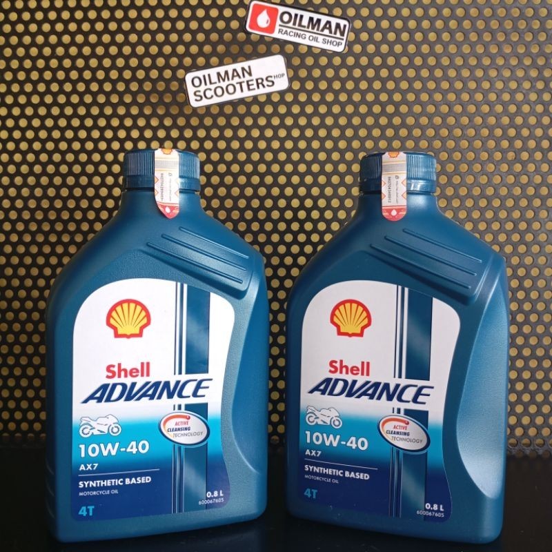 OLI MESIN SHELL ADVANCE 10W-40 SYNTHETIC BASED ORIGINAL OLI SHELL AX7 OLI MESIN SHELL ORIGINAL